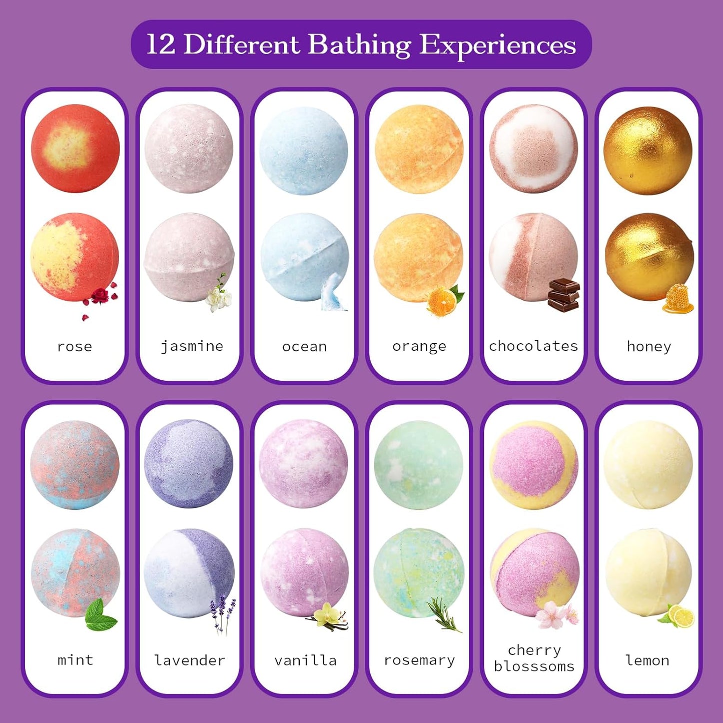 Luxury Mini Bath Bomb Collection – Aromatherapy Spa Experience for Mind & Body